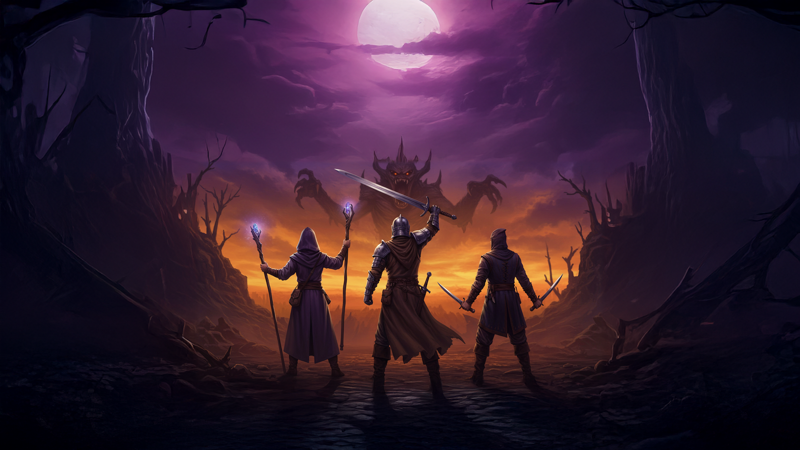 Imagem de destaque do blog Ranker Quest, mostrando 
      uma ilustração de guerreiros em um cenário de fantasia.
