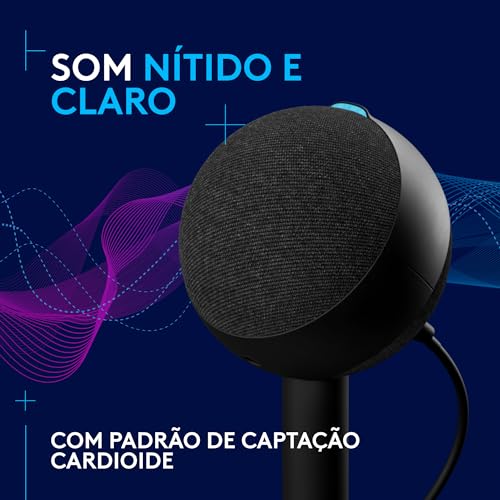 Microfone Condensador Gamer Logitech G Yeti Orb